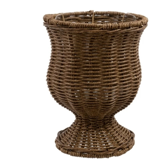 NWT My Texas House 14.4 x 17. 7 H Woven Resin Planter Container